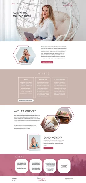 Copywriter - Voorbeeld website
